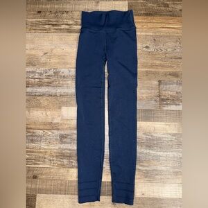 Fabletics SculptKnit High Rise 7/8 Leggings Navy Compression XS S